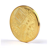 Gold Plated Bitcoin Coin Collectible Art Collection Gift Physical Commemorative Casascius crypto coin Metal Antique Imitation